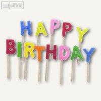 Buchstabenkerzen-Set Happy Birthday