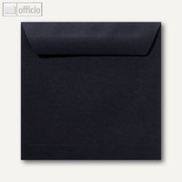 Farbige Briefumschläge 190 x 190 mm nassklebend ohne Fenster schwarz 500 St.