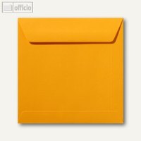 Farbige Briefumschläge 220 x 220 mm nassklebend ohne Fenster goldgelb 500St.
