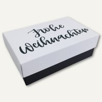 Geschenkbox Lettering FROHE WEIHNACHTEN XL