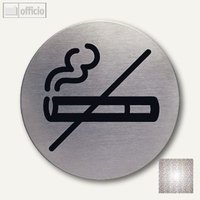 Edelstahl-Piktogramm Rauchen verboten