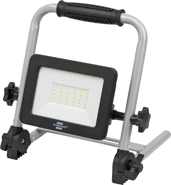 Brennenstuhl Akku LED-Strahler, In- & Outdoor, 20W, IP54, 26 cm, Powerbank,  silber, 1171960205
