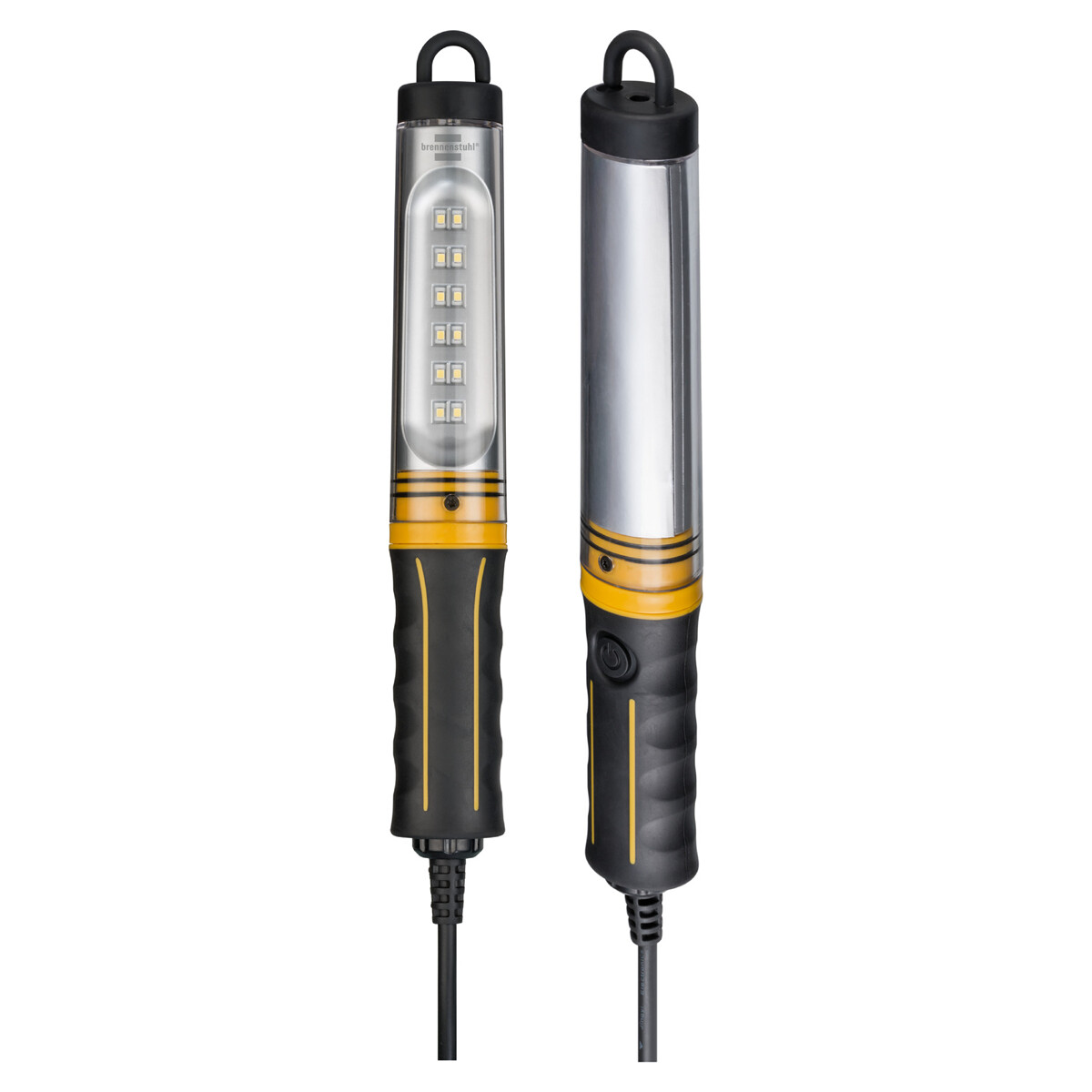 Brennenstuhl LED-Werkstatt-Stableuchte WL 550, drehbarer Haken,  schwarz/gelb, 1175470010