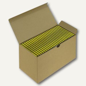 Versandkarton Blitzbox CD25 für 25 CDs in Jewelbox, braun, 5200250