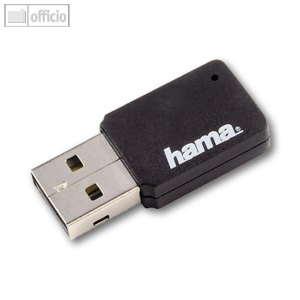 Hama Hama WLAN USB-Stick 2.0 Mini, schwarz, 150 Mbps, 62778, 62778, -  Büroartikel bei officio.de