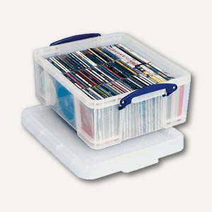Really Useful Box Aufbewahrungsbox 18 Liter, für CDs/DVDs, 4801552