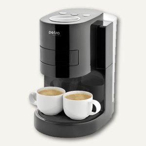 petra-electric Kaffeepadautomat KM 34.07, schwarz/weiß, 1085040001, -  Büromaterial bei officio.de