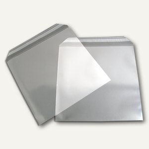 officio Briefumschlag PP-Folie, 160 x 160 mm, 100 my, haftklebend,  transparent
