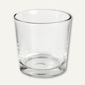 Papstar Deko-Glas für Stumpenkerzen, rund, Ø 130 mm, H 130 mm, 85400