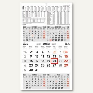 Zettler 5-Monatswandkalender, 5 Monate/1 Seite, 970-0000-1