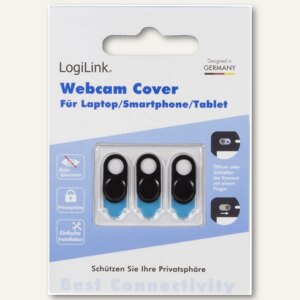 LogiLink Webcam-Abdeckung für Notebooks/Smartphones/Tablet-PCs, Metall,  AA0145