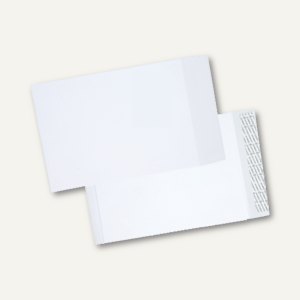 officio Faltentaschen C4, 40mm Falte, haftklebend, weiß, 30007062