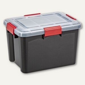 officio Allwetter Box mit Deckel, 20 Liter, schwarz