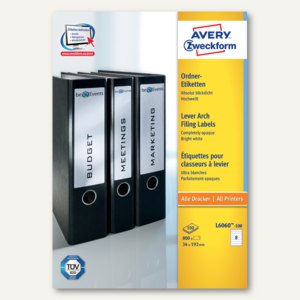 Avery Zweckform Ordner-Etiketten, schmal/kurz, L6060-100