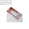 Sigel Briefumschlag DL, 110 x 220 mm, nassklebend 100g/m², transp., 25 St.,DU130