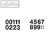 Herma Zahlen 33 mm, 0-9, wetterfest, Folie, schwarz, 10 x 2 Blatt, 4189
