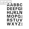 Herma Buchstaben, 15 mm, A-Z, wetterfest, Folie schwarz, 10 x 1 Blatt, 4163