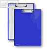 FolderSys Klemmbrett DIN A4 aus PP, blau, 30 Stück, 80001-40