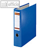Postscheck-Doppelordner A4, 2x A5 quer, 2 Niederhalter, Rücken 75 mm, blau