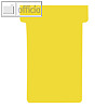 Nobo T-Karten für Stecktafeln, Größe 2, 60 x 85 mm, gelb, 100 Stück, 2002004