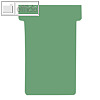 Nobo T-Karten für Stecktafeln, Größe 1, 28 x 49 mm, grün, 100 Stück, 2001005