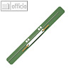 LEITZ Heftstreifen, 35 x 310 mm, PP-Folie, grün, 25 Stück, 3711-01-55