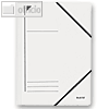 LEITZ Eckspanner DIN A4, Karton 450 g/qm, für 250 Blatt, weiß, 3980-00-01