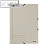LEITZ Eckspanner DIN A4, Karton 450 g/qm, für 250 Blatt, grau, 3980-00-85