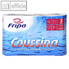 Fripa Tissue-Küchenrolle Coussina, 3-lagig, 260 x 240 mm, weiß, 4 Rollen,3204002