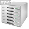 Schubladenbox Plus mit 6 Schüben, DIN A4 Maxi, 323x397x315, grau, 5212-00-85