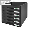 Schubladenbox Plus mit 6 Schüben, DIN A4 Maxi, 323x397x315, schwarz, 5212-00-95