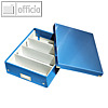 Organisationsbox Click & Store WOW, 280 x 370 x 100 mm, Karton/PP, blau