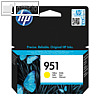 HP Tintenpatrone HP 951 für Officejet Pro 8610, ca. 700 Seiten, gelb, CN052AE
