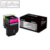 Lexmark Tonerkassette 800X3, ca. 4.000 Seiten, magenta, 80C0X30