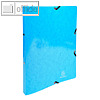 Ringbuch mit Gummizug A4, 2 Ringe, 20 mm Rücken, Karton 600 g/m², hellblau