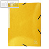 Exacompta Eckspannmappe A4, max. 300 Blatt, 3 Klappen, Karton, gelb, 55828E
