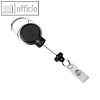 Durable Ausweishalter- Jojo EXTRA STRONG, Metall, L 60 cm, schwarz, 832901