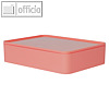 Utensilienbox ALLISON, 26 x 19.5 x 6.8 cm, Deckel, stapelbar, ABS, orange