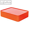 Utensilienbox ALLISON, 26 x 19.5 x 6.8 cm, Deckel, stapelbar, ABS, rot, 1110-17