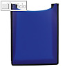 Heftbox "Flexi", für DIN A4, oben offen, 345 x 260 mm, PP/Textil, dunkelblau