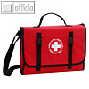 Erste-Hilfe-Notfalltasche (ohne Inhalt), 365 x 90 x 250 mm, Nylon, rot