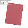 officio Eckspanner-Mappe DIN A4, ca. 150 Blatt, Recycling-Karton, rot, 125001930