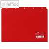Durable Leitregister DIN A5 quer, Kunststoff, 25-teilig, 5/5 Teilung, rot,365003