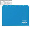 Leitregister DIN A5 quer, Kunststoff, 25-teilig, 5/5 Teilung, blau, 365006