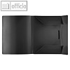 FolderSys Eckspanner-Sammelbox A4, PP, schwarz, 10 Stück, 10015-30-010
