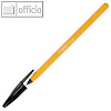 BIC Kugelschreiber BIC® Orange, 0.35 mm, dokumentenecht, schwarz, 8099231