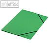 Eckspanner, DIN A4, max. 250 Blatt, (H)318 mm, Recycling-Karton, grün, 10 Stück