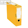 smartboxpro Archivschachtel, schmal, 76 x 260 x 315 mm, gelb/weiß, 226151120