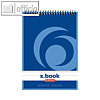 Herlitz Spiralnotizblock x.book, DIN A6, liniert, 50 Blatt, 00110619