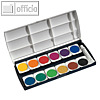 Herlitz Deckfarbkasten, 12 Farben und 7,5 ml Deckweiß, 10116655